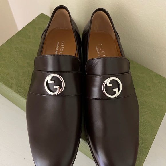 NIB GUCCI MEN'S INTERLOCKING G LOAFER Sz 12G US 12.5 - Picture 12 of 14